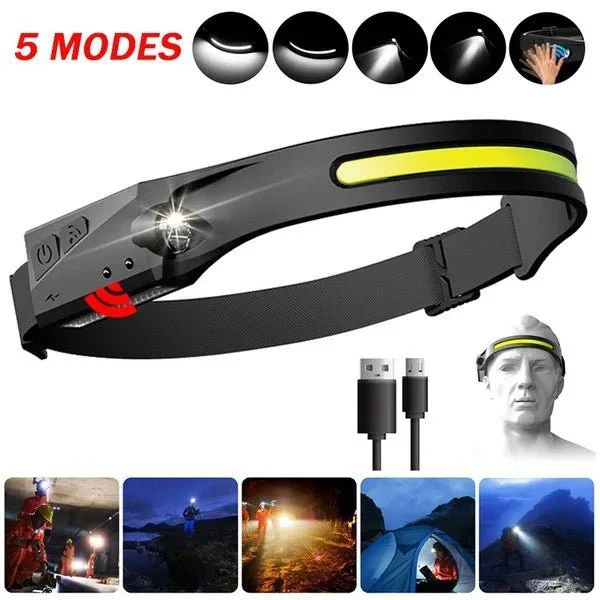 مصباح الرأس الجديد مع مستشعر الحركة 💫