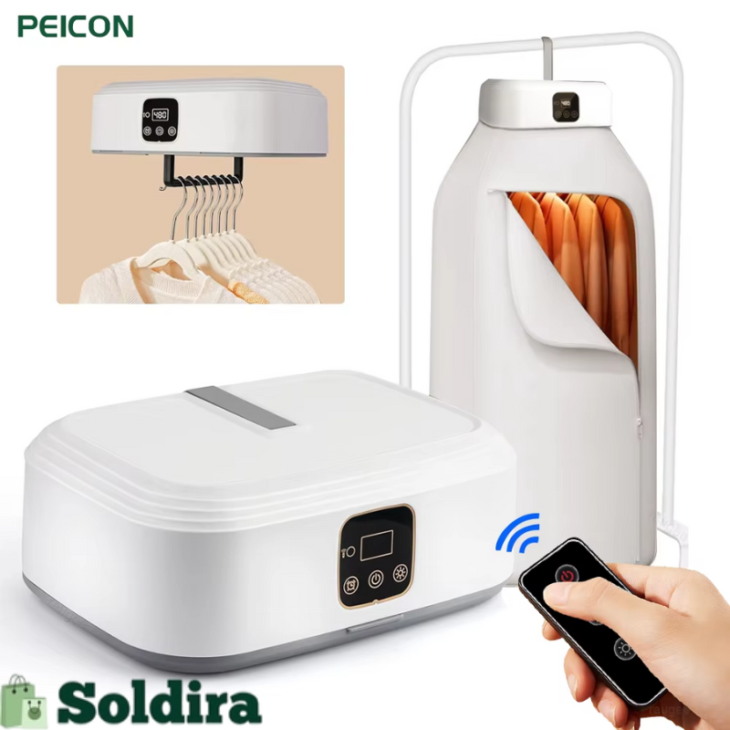 Sèche-linge pliable intelligent avec télécommande et fonction UV - Image 5