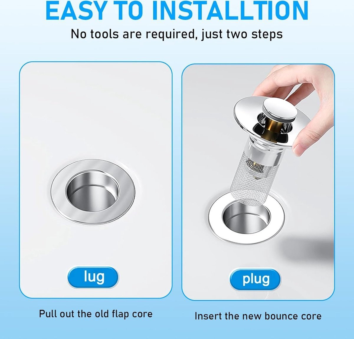 Bouchon / Filtre d’Évier Inoxydable – Lot de 3 Pièces - Image 8