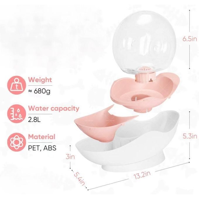 Fontaine à eau automatique 2.8L pour chat et chien - Image 3
